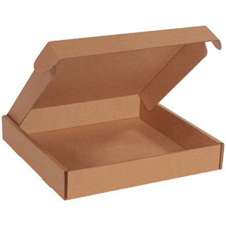 BOX PACKAGING Corrugated Tab Lock Literature Mailers, 16"L x 15"W x 2-3/4"H, Kraft MFL16162K